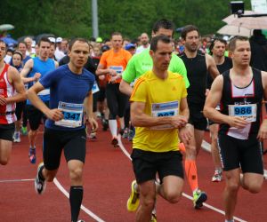 Läufer nach dem Start